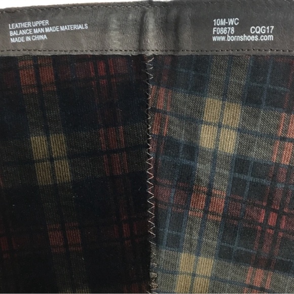 Born Poly Wide Calf Tall Zip Leather Brown Boots Size 10M - Picture 7 of 8